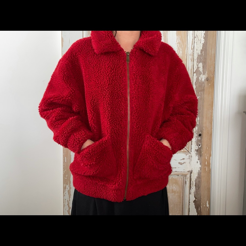 Garage awesome red jacket size M/L